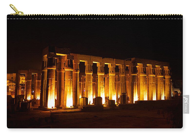 Luxor Zip Pouch featuring the photograph Luxor by Ivan Slosar