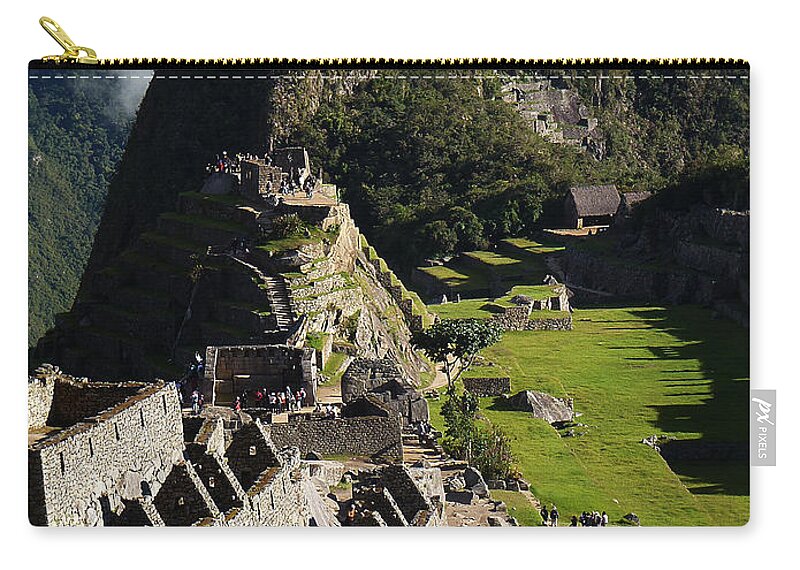 Peru Zip Pouch featuring the photograph Machu Picchu Peru 7 by Xueling Zou