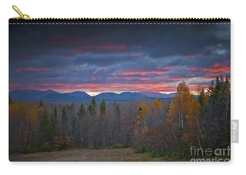 Maine Zip Pouch featuring the photograph Moosehead Sunset by Alana Ranney