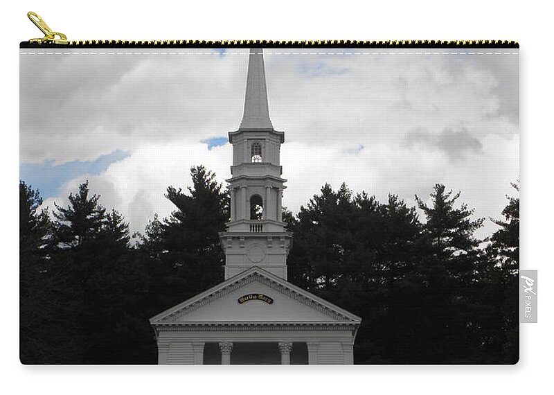 Martha Mary Chapel Carry-all Pouch featuring the photograph Martha Mary Chapel x3 by Kim Galluzzo Wozniak