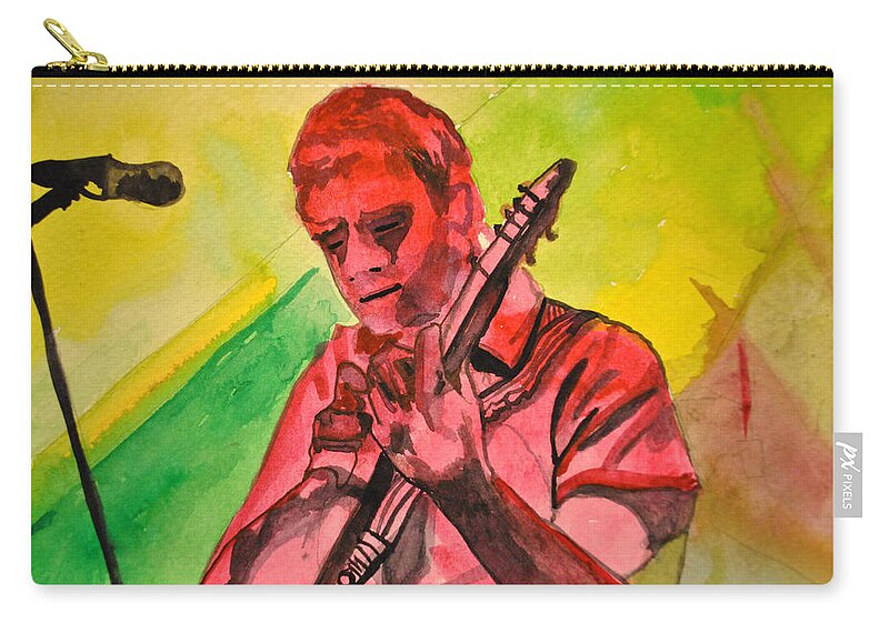 Umphrey's Mcgee Carry-all Pouch featuring the painting Melody in Red by Patricia Arroyo