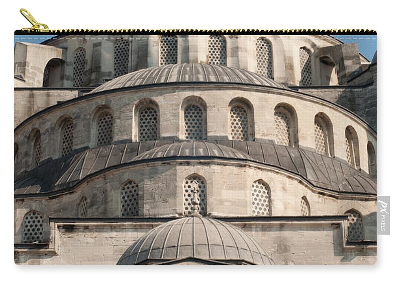 Building Zip Pouch featuring the photograph Mosque by Andrew Michael