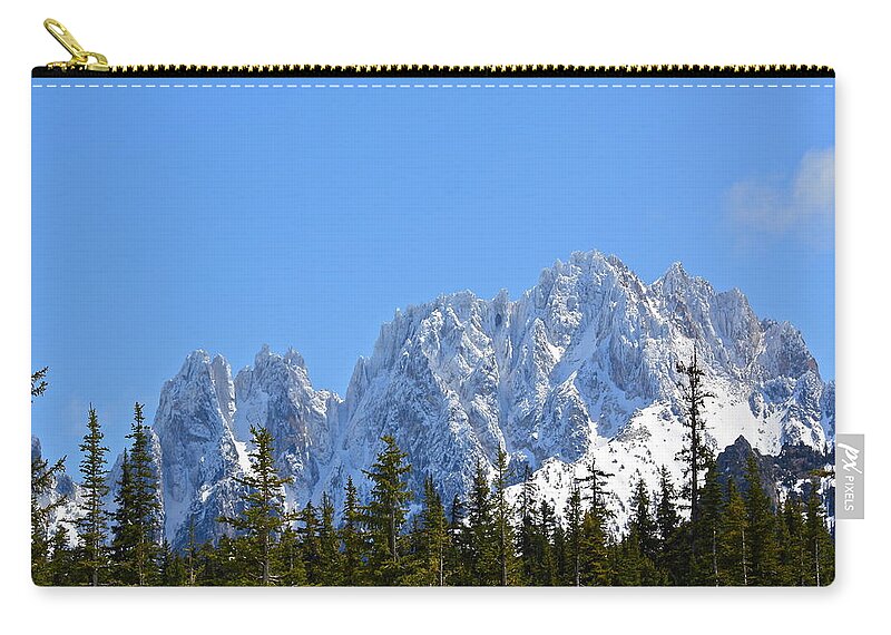Mountains Zip Pouch featuring the photograph Mountain Majesty by Diana Hatcher