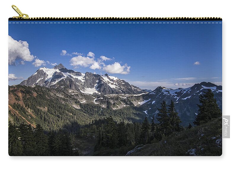 Cascades Zip Pouch featuring the photograph Mt Shuksan by Albert Seger