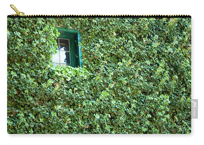 Napa Zip Pouch featuring the photograph Napa Wine Cellar Window by Shane Kelly