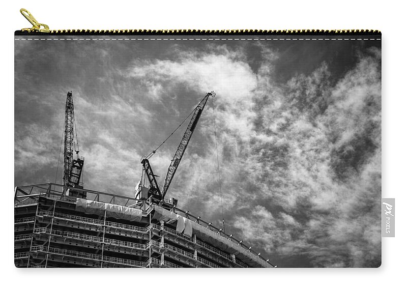 Lenny Carter Zip Pouch featuring the photograph New Buildings by Lenny Carter