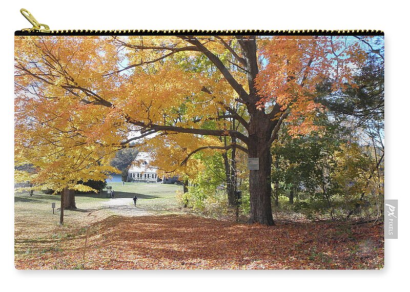 Fall Zip Pouch featuring the photograph New Englands Fall Beauty by Kim Galluzzo