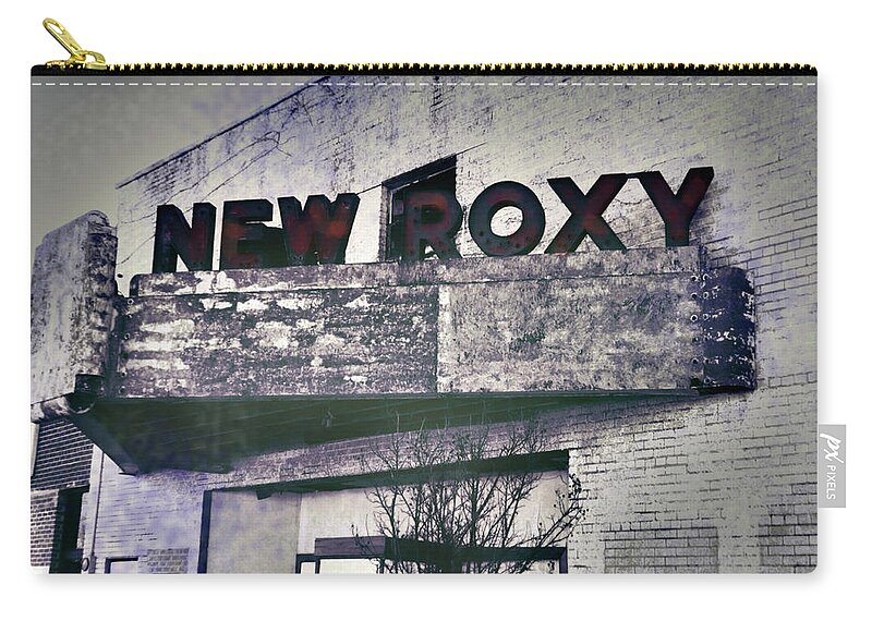 Blues Music Zip Pouch featuring the photograph New Roxy Clarksdale MS by Lizi Beard-Ward