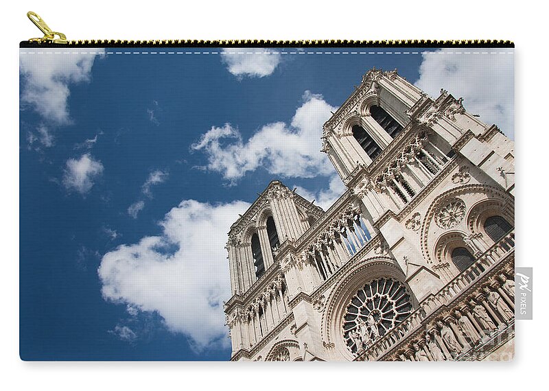 Cathedral Zip Pouch featuring the photograph Notre Dame de Paris by Olivier Steiner