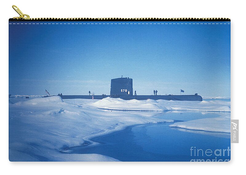 Submarine Zip Pouch featuring the photograph Nuclear Submarine by Science Source