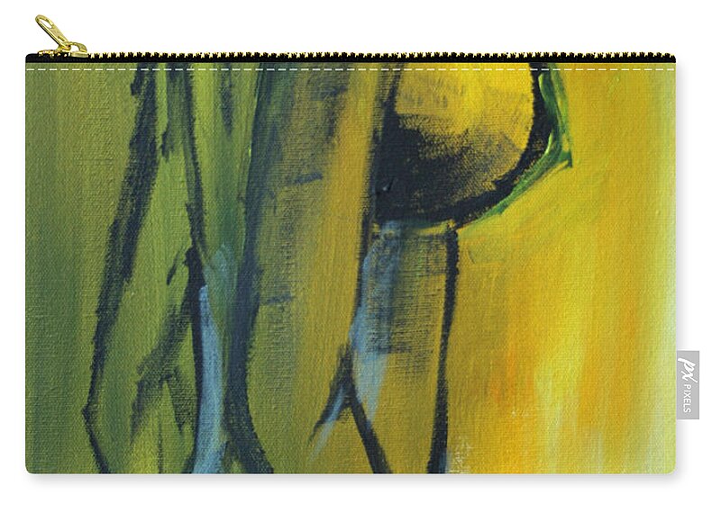 Nudes And Sketches Zip Pouch featuring the painting Nudes And Sketches by Julie Lueders 