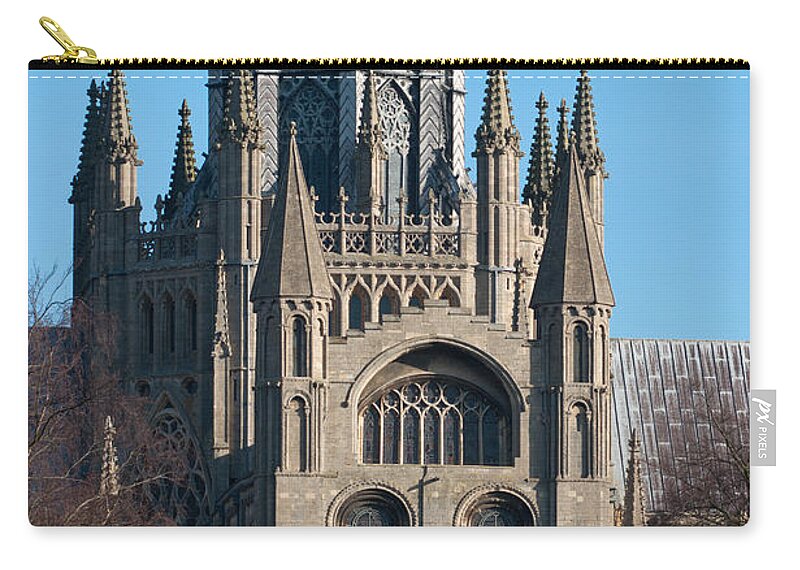 Anglia Zip Pouch featuring the photograph Octagon Tower by Andrew Michael