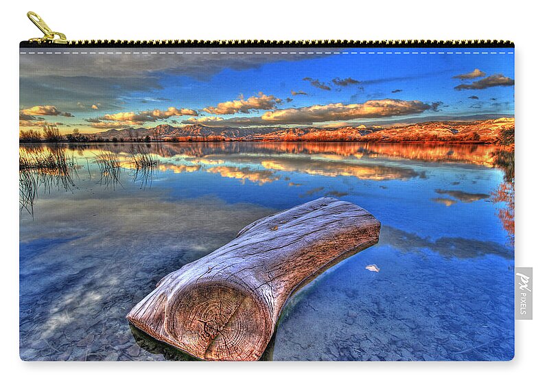 October Zip Pouch featuring the photograph October Sunrise by Scott Mahon