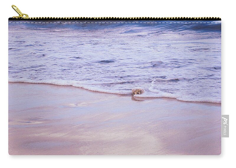 Maui Zip Pouch featuring the photograph Oh So Gently by Marilyn Wilson
