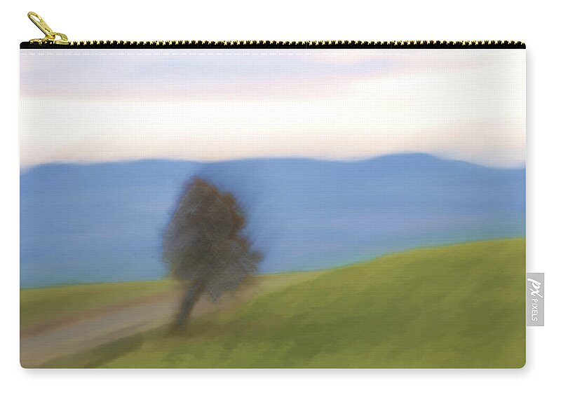 Country Road Carry-all Pouch featuring the photograph Oregon Country Road by Carol Leigh