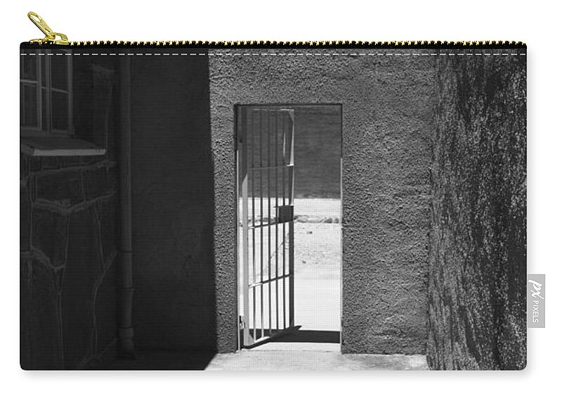 Africa Zip Pouch featuring the photograph Outdoor Walkway by Aidan Moran
