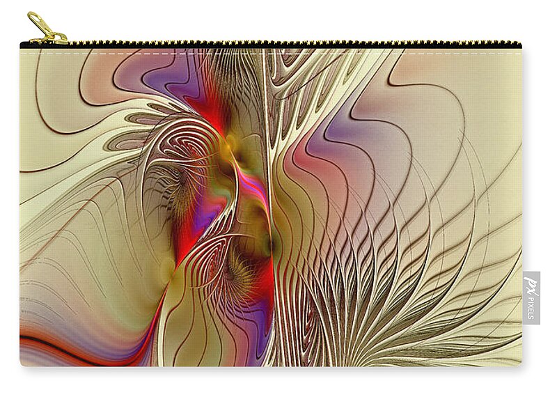 Passions Zip Pouch featuring the digital art Passions and Desires by Deborah Benoit