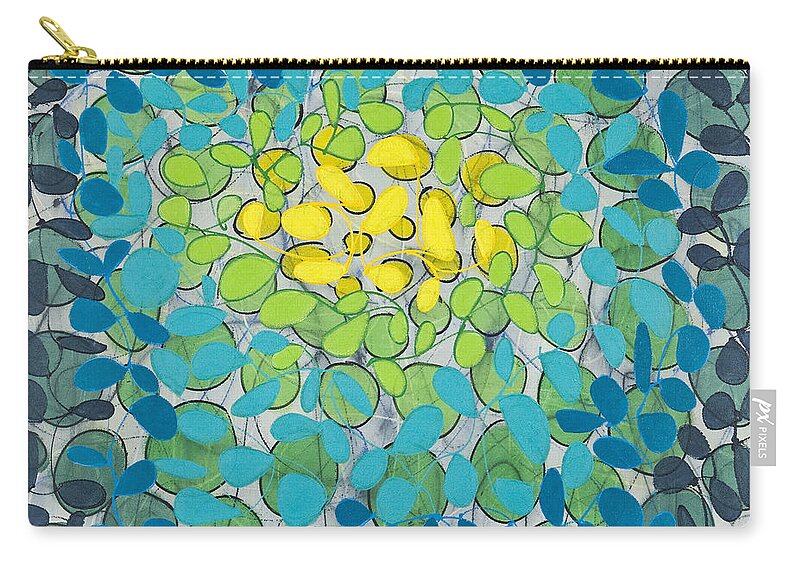 Abstract Zip Pouch featuring the painting Patchouli by Lynne Taetzsch