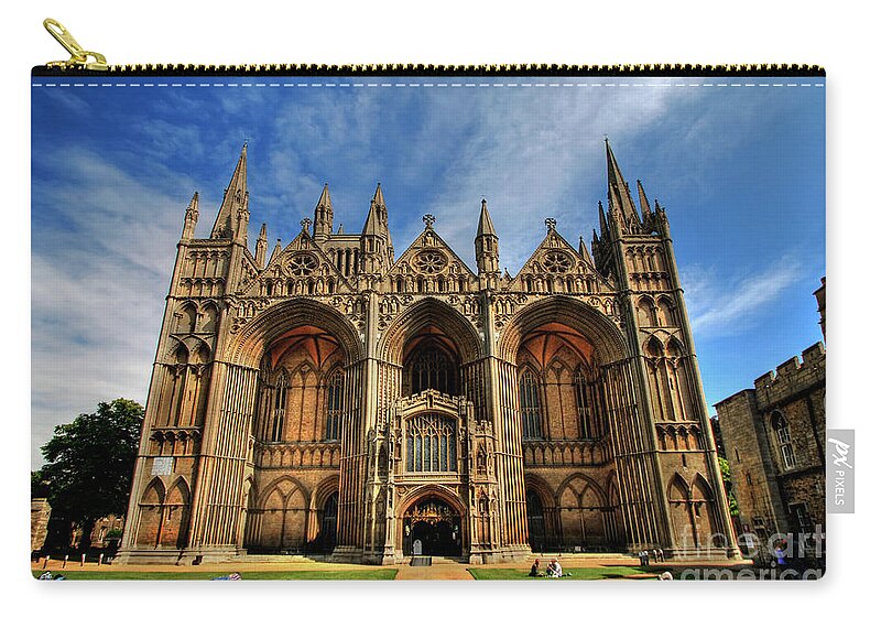 Yhun Suarez Carry-all Pouch featuring the photograph Peterborough Cathedral by Yhun Suarez