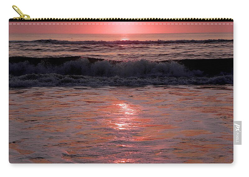 Pink Carry-all Pouch featuring the photograph Pink Rise by Kim Galluzzo Wozniak