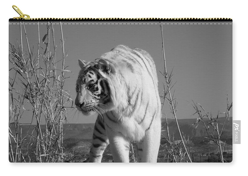 White Zip Pouch featuring the photograph Power by Kim Galluzzo