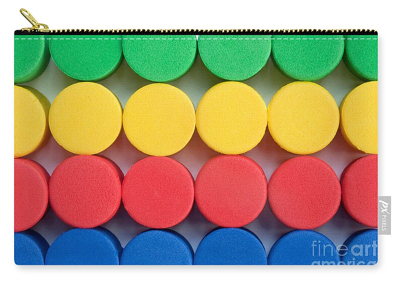 Color Zip Pouch featuring the photograph Primaries by Dan Holm