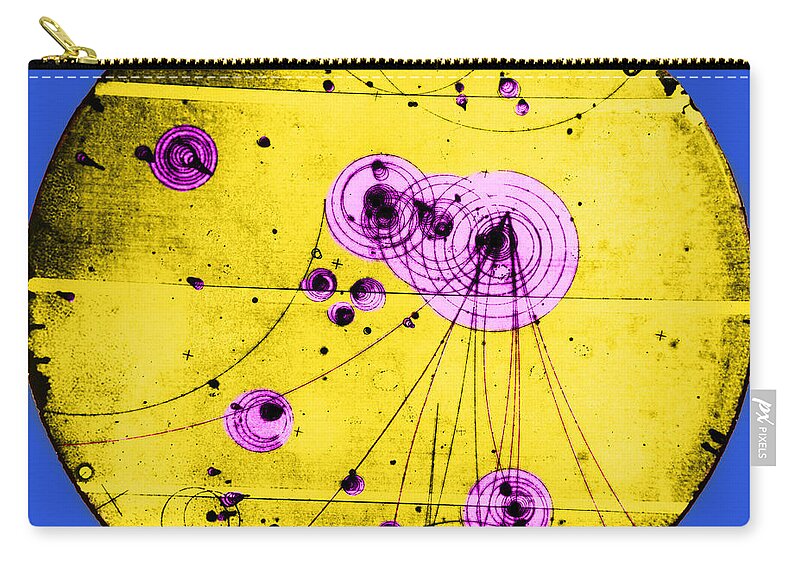 History Zip Pouch featuring the photograph Proton-photon Collision by Omikron