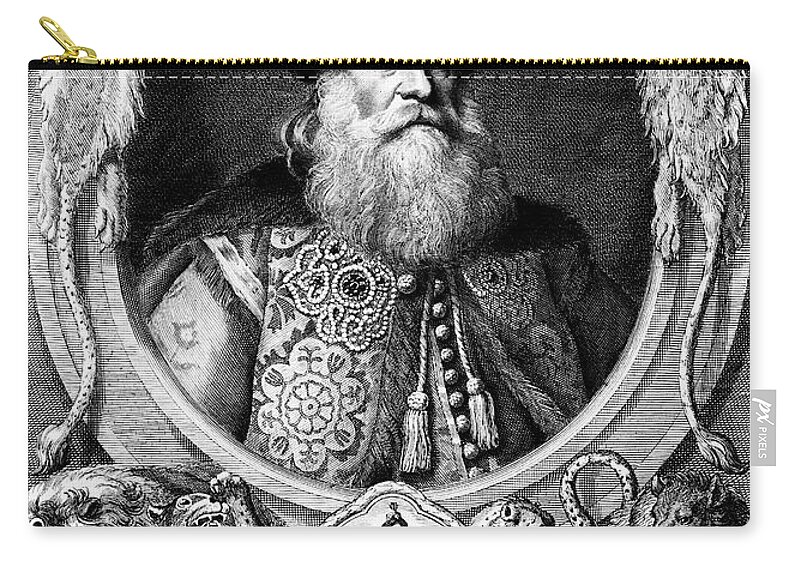 Beard Zip Pouch featuring the photograph Pyotr Ivanovich Potemkin by Granger