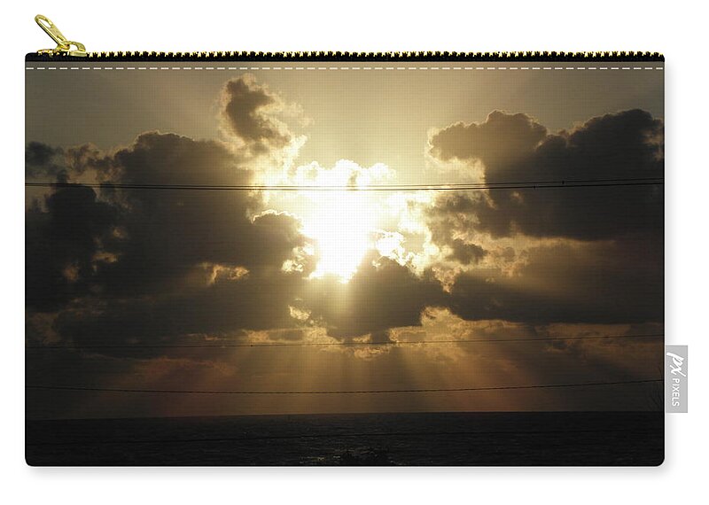 Sunset Zip Pouch featuring the photograph Rays Of Beauty by Kim Galluzzo