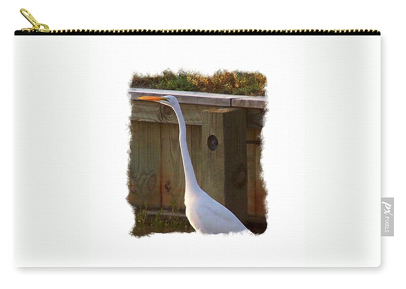 Crane Carry-all Pouch featuring the photograph Ready For Flight by Kim Galluzzo Wozniak