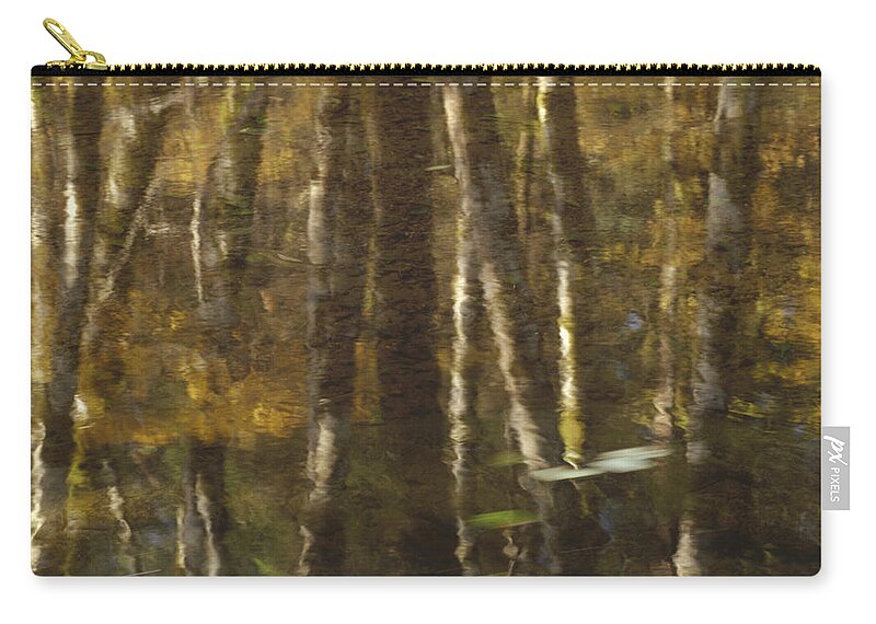 Mp Zip Pouch featuring the photograph Red Alder Alnus Rubra And Vine Maple by Gerry Ellis