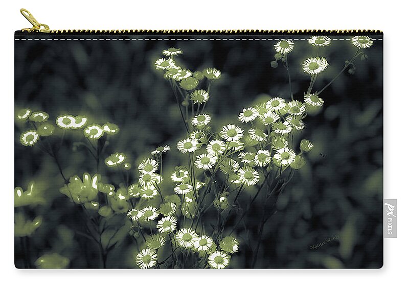  Zip Pouch featuring the photograph Roadside Wildflower Glow by DigiArt Diaries by Vicky B Fuller