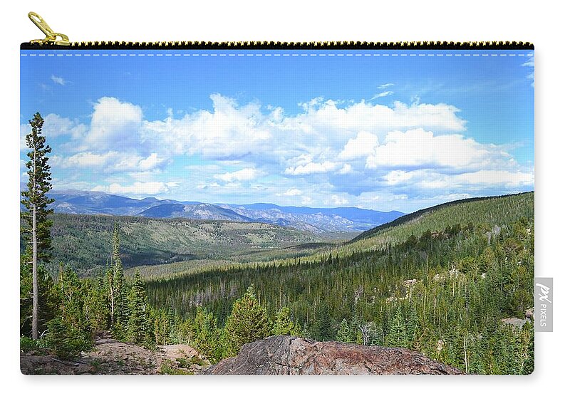 Rocky Mountains Zip Pouch featuring the photograph Rocky Mountain National Park2 by Zawhaus Photography