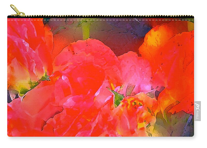 Floral Zip Pouch featuring the photograph Rose 144 by Pamela Cooper