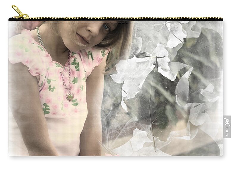 Faery Zip Pouch featuring the photograph Rose Faery by Diana Haronis
