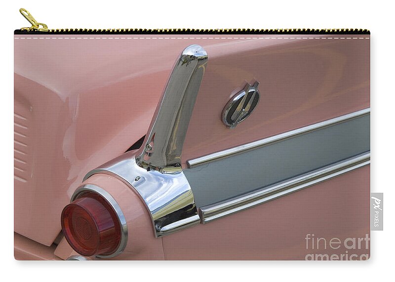 Studebaker Zip Pouch featuring the photograph Route 66 Studebaker Hawk by Bob Christopher