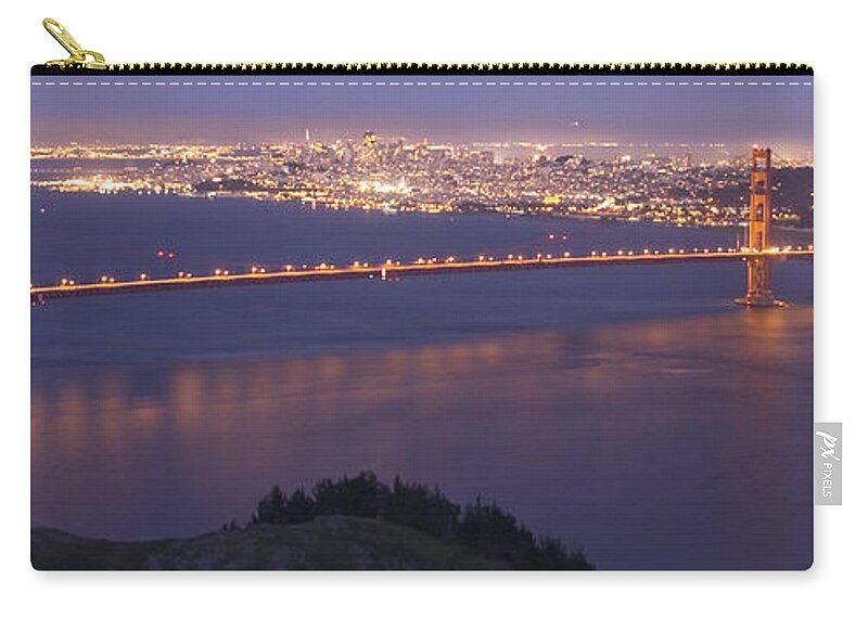 San Francisco Dusk Zip Pouch featuring the photograph San Francisco Dusk by Wes and Dotty Weber