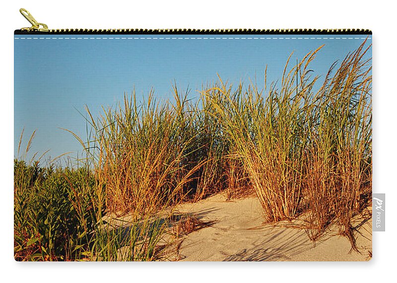 Jersey Shore Zip Pouch featuring the photograph Sand Dune II - Jersey Shore by Angie Tirado