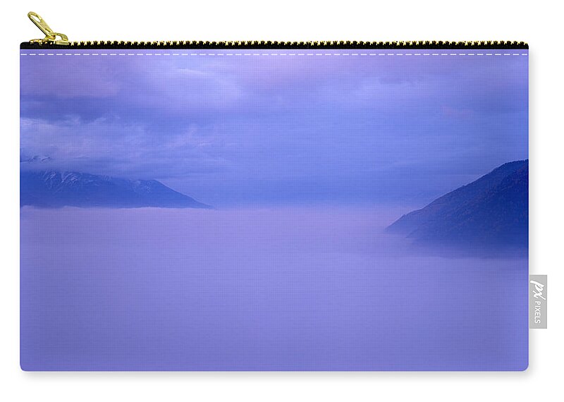 Mountains Zip Pouch featuring the photograph Sea of clouds by Ulrich Kunst And Bettina Scheidulin