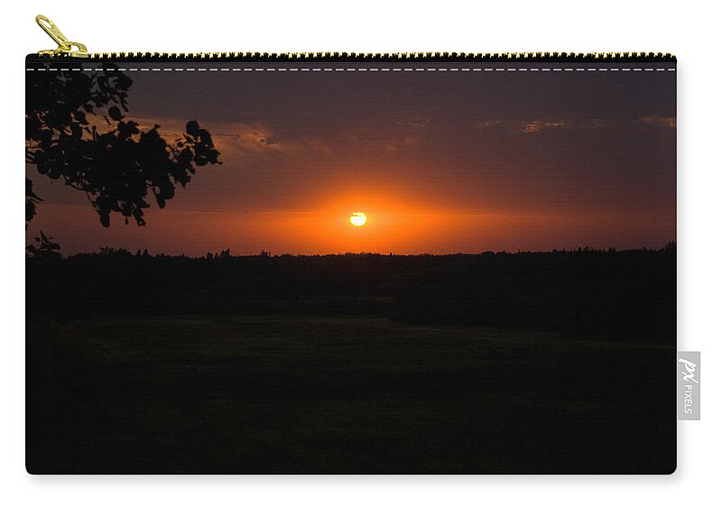 Sunset Zip Pouch featuring the photograph September Sunset by Jo Smoley