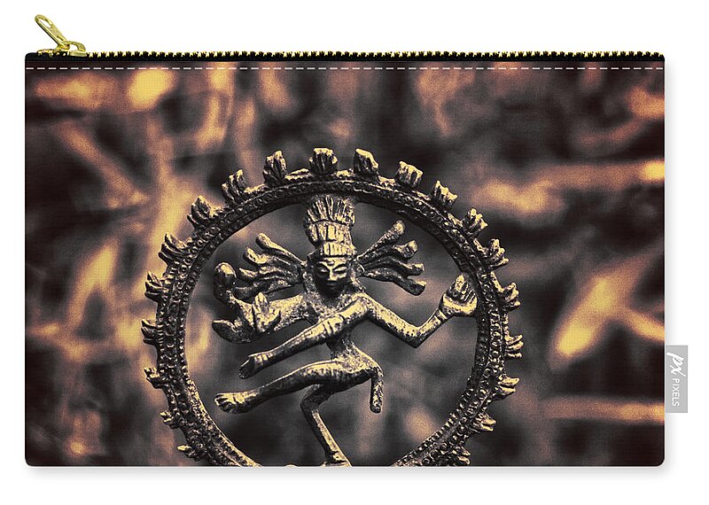 Ancient Zip Pouch featuring the photograph Shiva by Stelios Kleanthous