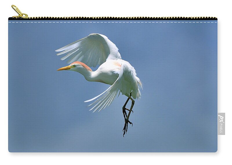 Cattle Erget Zip Pouch featuring the photograph Sky Dancing by Bill Dodsworth