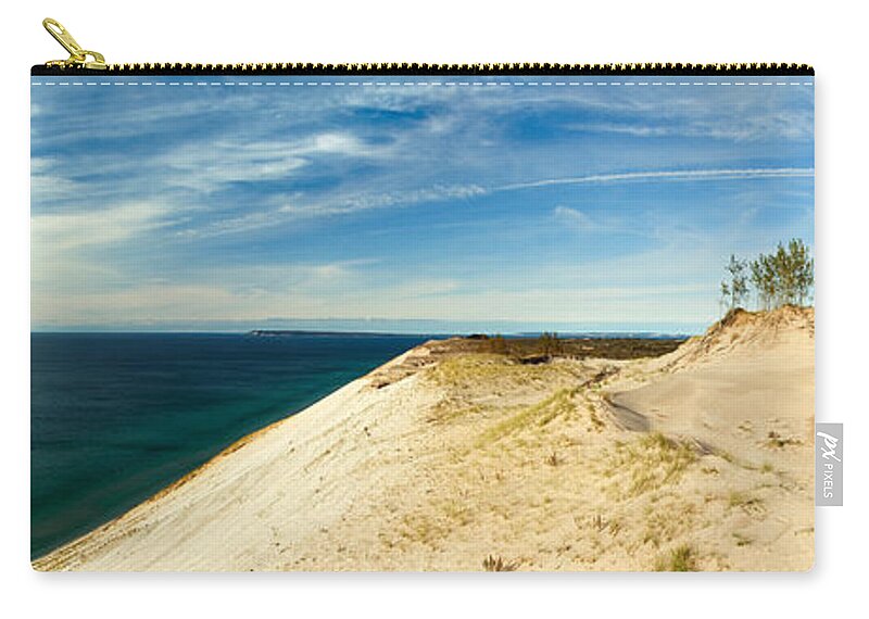 Lake Zip Pouch featuring the photograph Sleeping Bear Dunes by Larry Carr