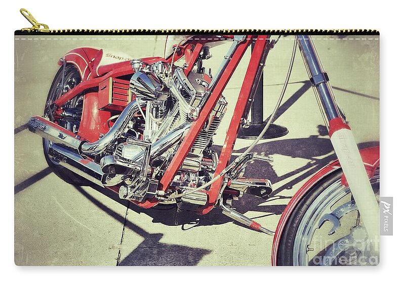 Harley Zip Pouch featuring the photograph Snap On by Traci Cottingham