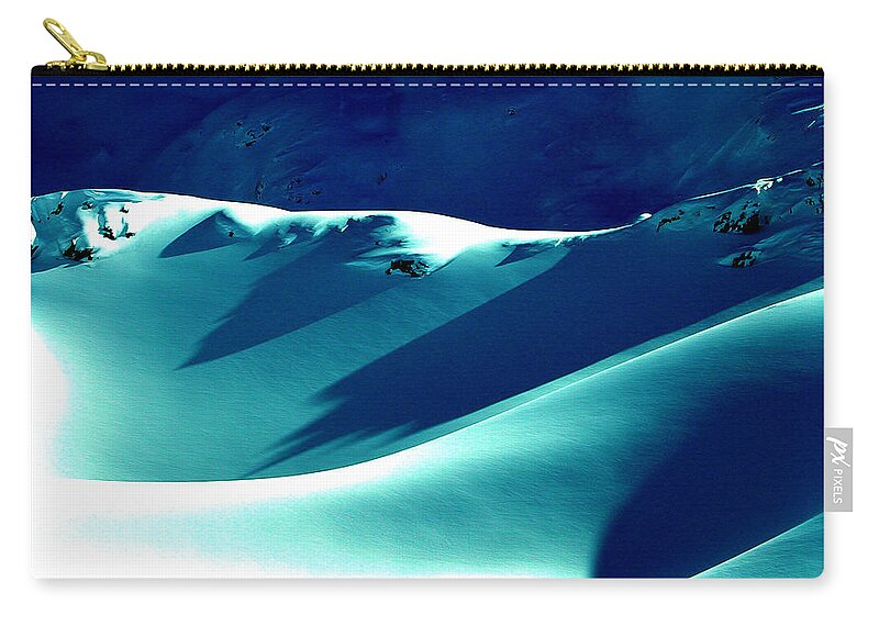 Colette Zip Pouch featuring the photograph Snow Shapes and Shadows by Colette V Hera Guggenheim