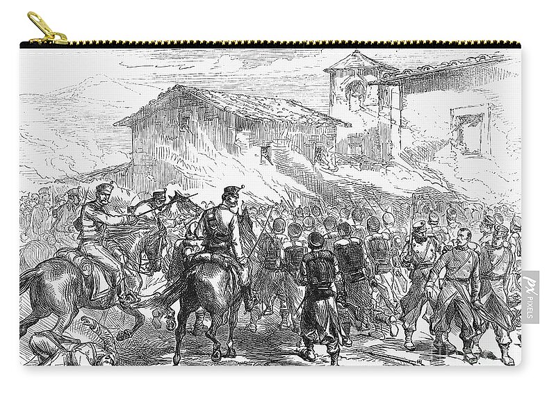 1874 Zip Pouch featuring the photograph Spain: Second Carlist War by Granger
