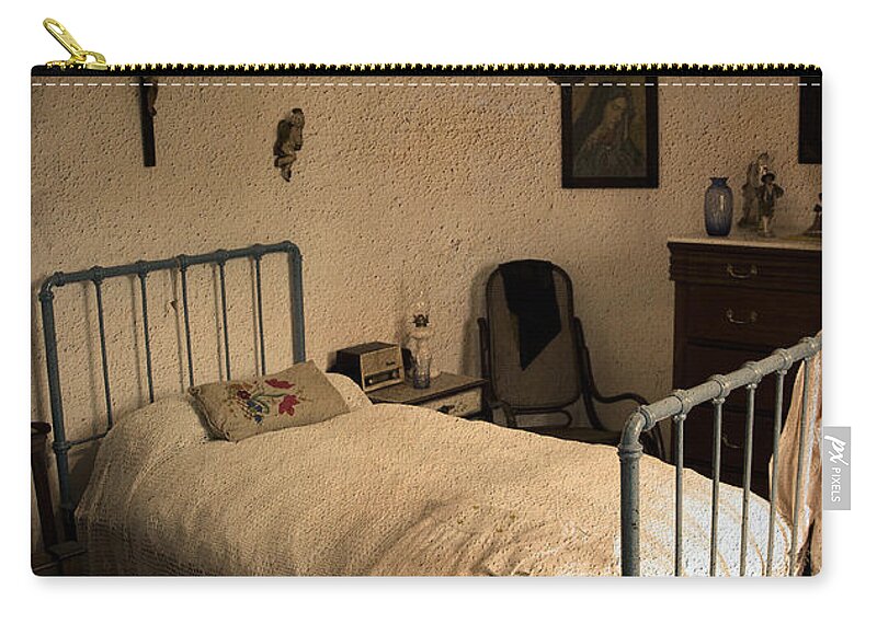 Spanish Room Zip Pouch featuring the photograph Spanish room of the fifties by Perry Van Munster