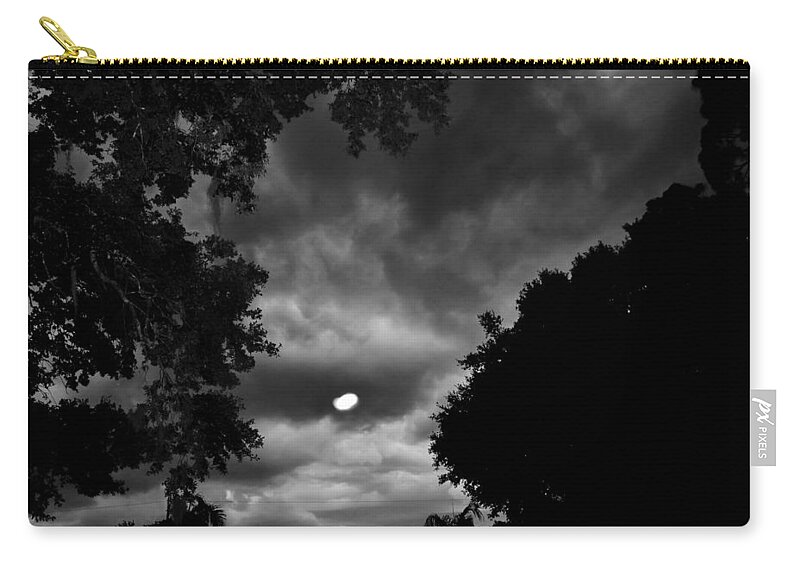 Clouds Zip Pouch featuring the photograph Spooky Night by Shannon Harrington