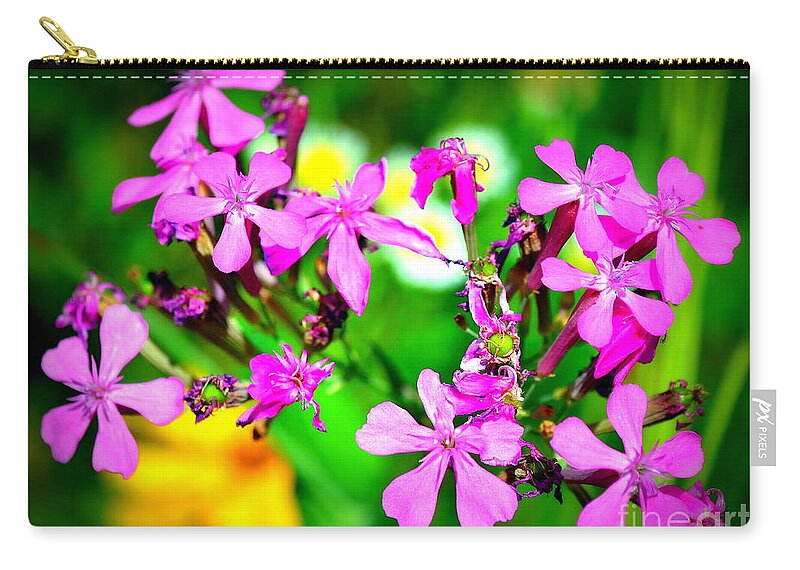 Purple Zip Pouch featuring the photograph Spray of Purple by Kevin Fortier
