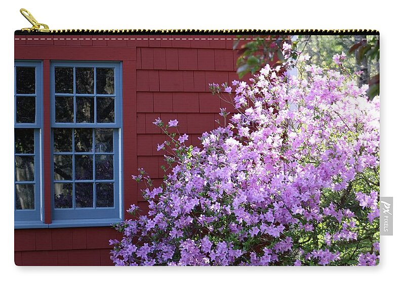 Purple Flowers Zip Pouch featuring the photograph Spring Has Arrived by Kim Galluzzo